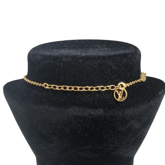 LOUIS VUITTON Gold Necklace - Picture 7 of 7